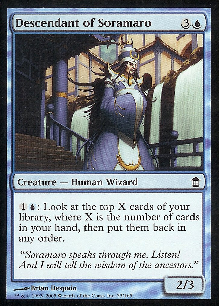 Descendant of Soramaro (Saviors of Kamigawa) Near Mint Foil