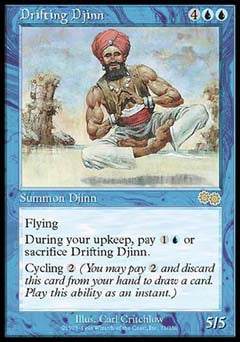 Drifting Djinn (Urza's Saga) Near Mint