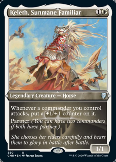 Keleth, Sunmane Familiar (Foil Etched) (Commander Legends) Near Mint