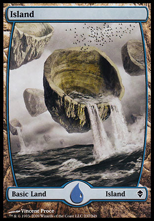 Island (237) (Zendikar) Near Mint Foil
