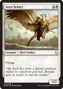 Aven Sentry (Dominaria) Near Mint