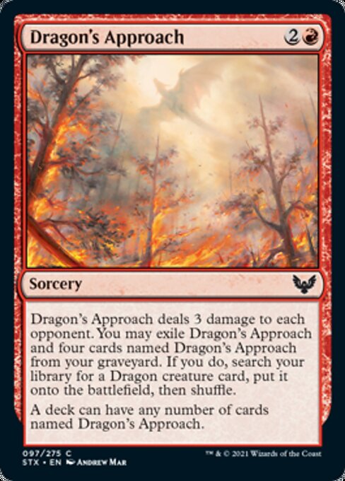 Dragon's Approach (Strixhaven) Near Mint Foil
