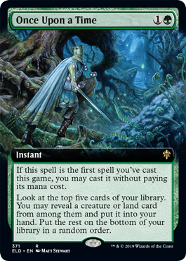 Once Upon a Time (Extended Art) (Throne of Eldraine) Near Mint