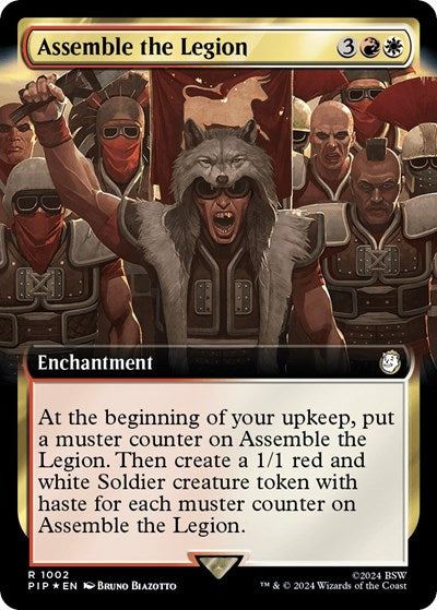 Assemble the Legion (Extended Art) (Surge Foil) (Universes Beyond: Fallout) Near Mint