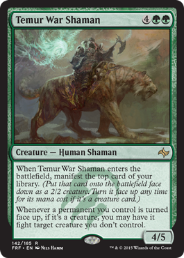 Temur War Shaman (Fate Reforged) Near Mint