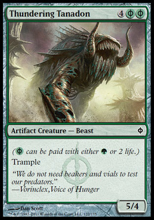 Thundering Tanadon (New Phyrexia) Near Mint Foil