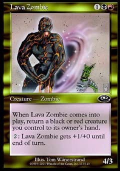 Lava Zombie (Planeshift) Near Mint Foil Chinese