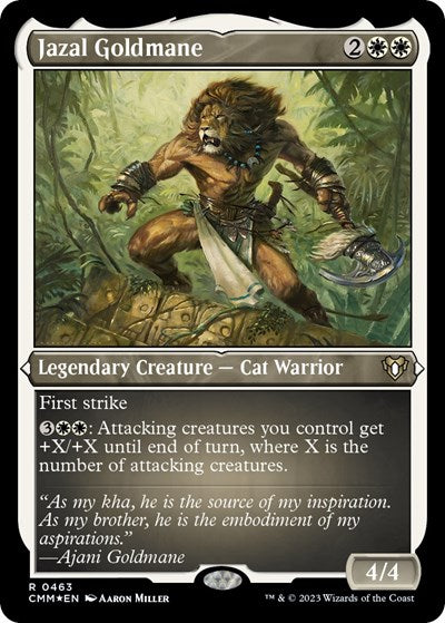 Jazal Goldmane (Foil Etched) (Commander Masters) Near Mint