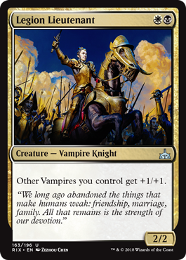 Legion Lieutenant (Rivals of Ixalan) Near Mint Foil