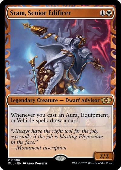 Sram, Senior Edificer (March of the Machine: Multiverse Legends) Near Mint Foil