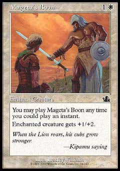 Mageta's Boon (Prophecy) Near Mint Foil