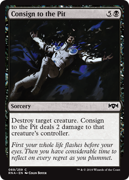 Consign to the Pit (Ravnica Allegiance) Near Mint Foil