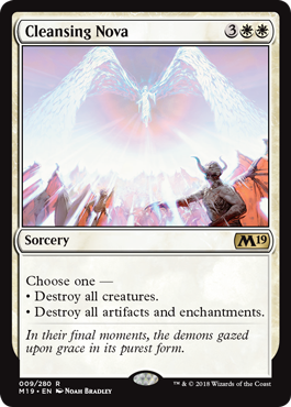 Cleansing Nova (Magic 2019 Core Set) Near Mint Foil