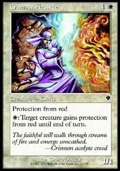 Crimson Acolyte (Invasion) Near Mint Foil