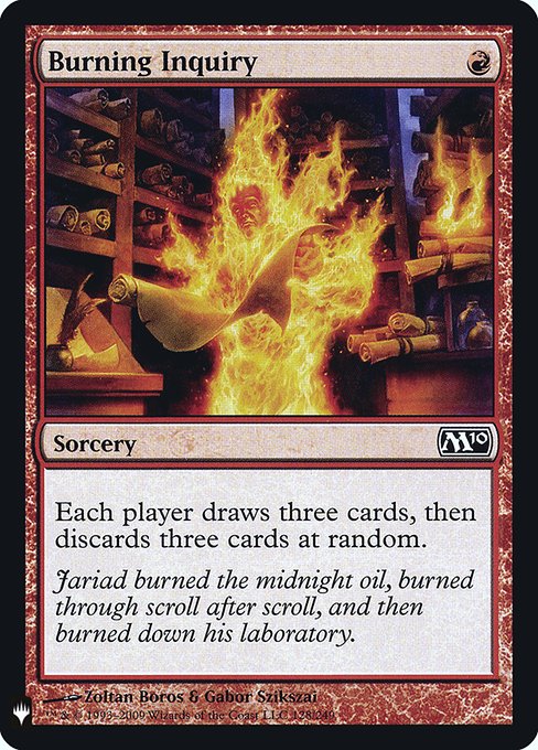Burning Inquiry (Mystery Booster Retail Edition Foils) Near Mint Foil