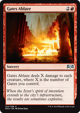 Gates Ablaze (Ravnica Allegiance) Near Mint