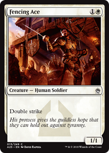 Fencing Ace (Masters 25) Near Mint Foil