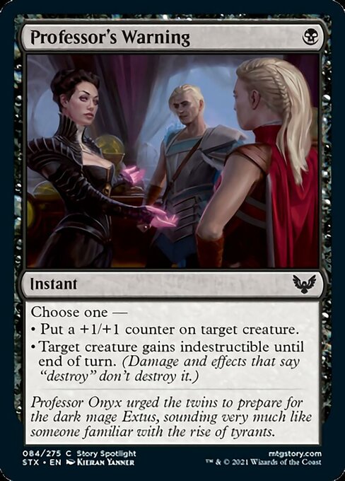Professor's Warning (Strixhaven) Near Mint