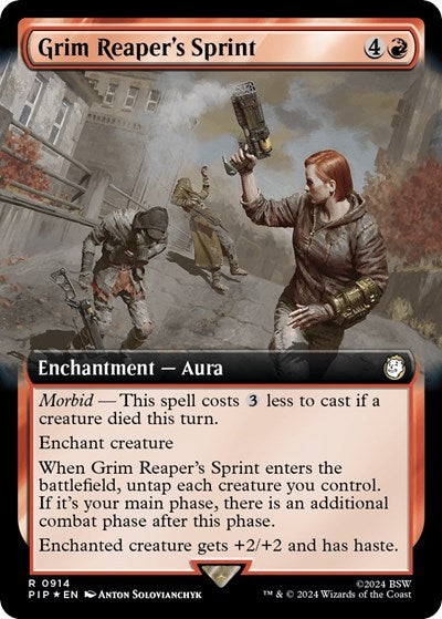 Grim Reaper's Sprint (Extended Art) (Surge Foil) (Universes Beyond: Fallout) Near Mint