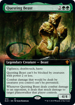 Questing Beast (Extended Art) (Throne of Eldraine) Near Mint