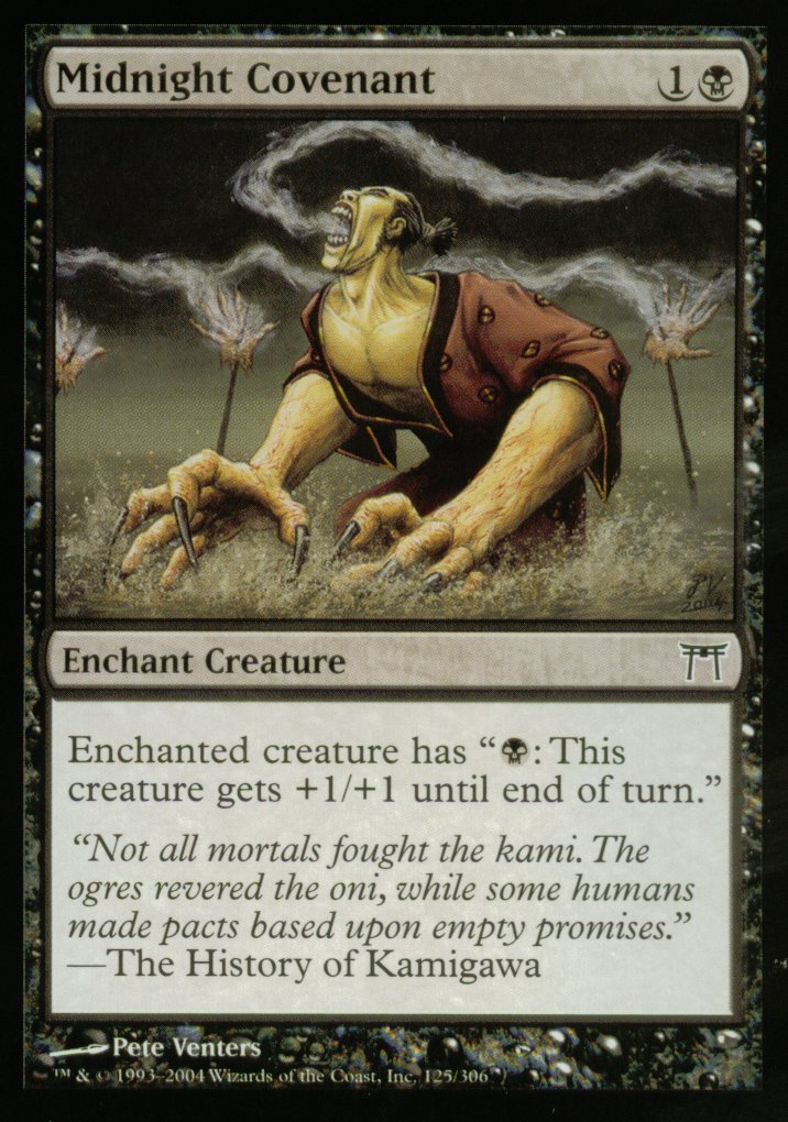 Midnight Covenant (Champions of Kamigawa) Light Play Foil