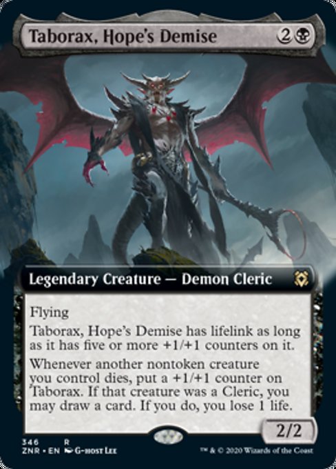 Taborax, Hope's Demise (Extended Art) (Zendikar Rising) Near Mint Foil