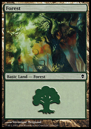 Forest (268) (Zendikar) Near Mint