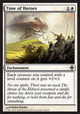 Time of Heroes (Rise of the Eldrazi) Near Mint Foil