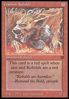 Crimson Kobolds (Legends) Light Play