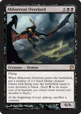 Abhorrent Overlord (Theros) Light Play Foil