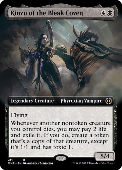 Kinzu of the Bleak Coven (Extended Art) (Phyrexia: All Will Be One) Near Mint