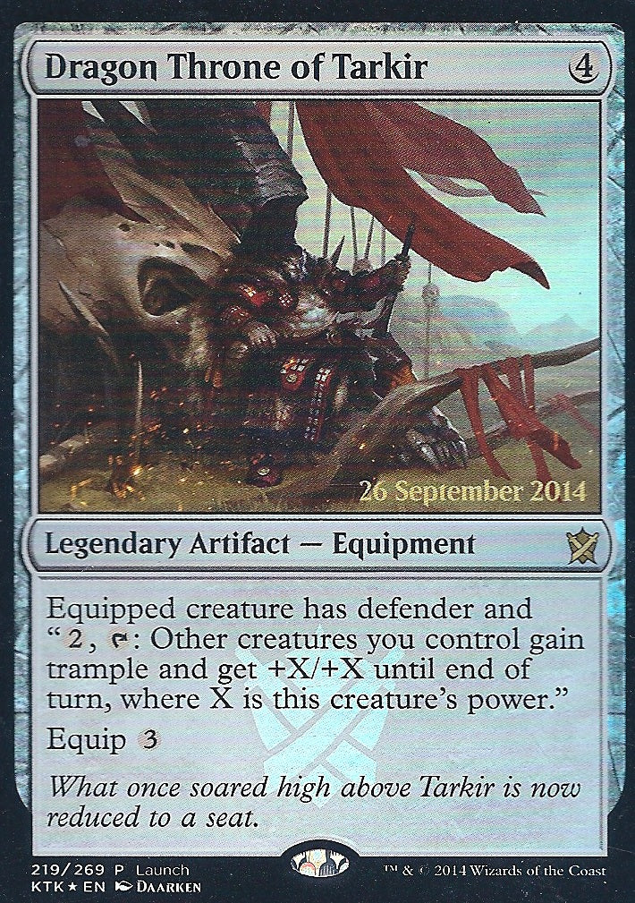 Dragon Throne of Tarkir ( Prerelease) (Promotional Cards) Near Mint Foil