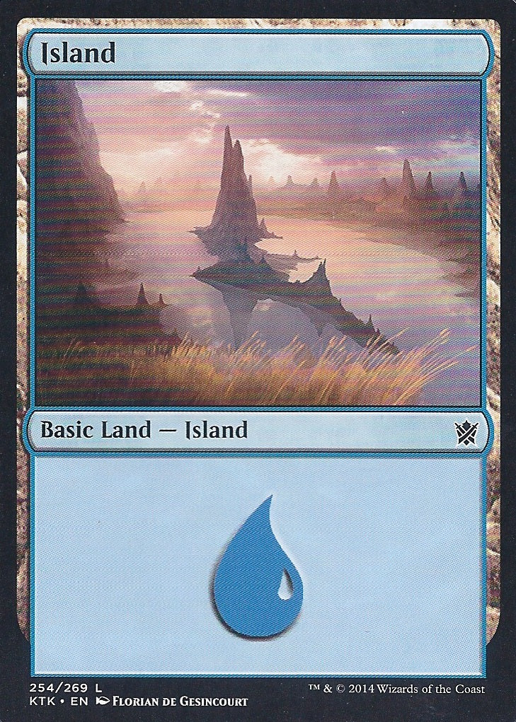 Island (254) (Khans of Tarkir) Near Mint Foil