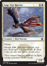 Sage-Eye Harrier (Khans of Tarkir) Near Mint Foil