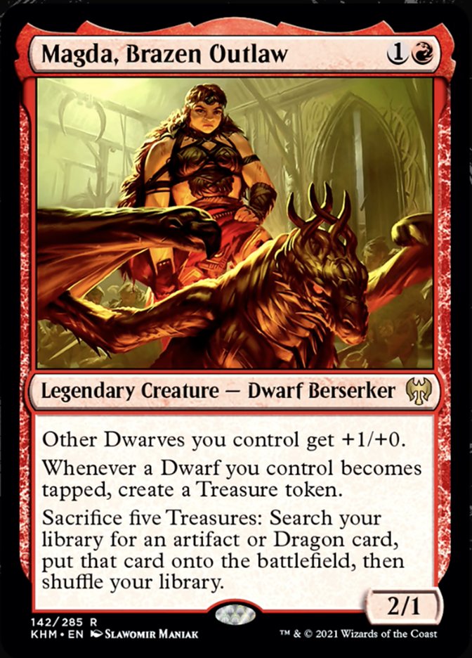Magda, Brazen Outlaw (Kaldheim) Near Mint Foil