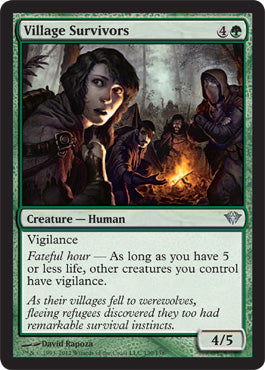 Village Survivors (Dark Ascension) Near Mint Foil Japanese