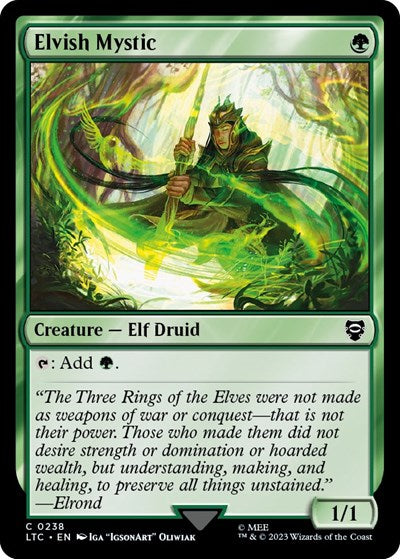 Elvish Mystic (Commander: The Lord of the Rings: Tales of Middle-earth) Near Mint