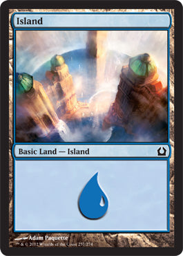 Island (257) (Return to Ravnica) Near Mint Foil