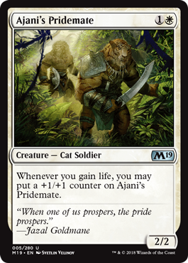 Ajani's Pridemate (Magic 2019 Core Set) Near Mint