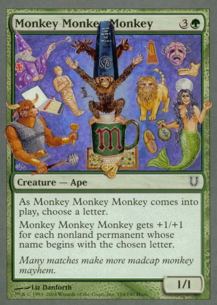 Monkey Monkey Monkey (Unhinged) Near Mint