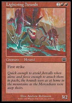 Lightning Hounds (Mercadian Masques) Near Mint Foil