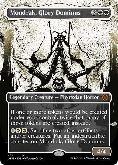 Mondrak, Glory Dominus (Showcase) (Step-and-Compleat Foil) (Phyrexia: All Will Be One) Near Mint