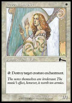 Devout Harpist (Urza's Legacy) Light Play