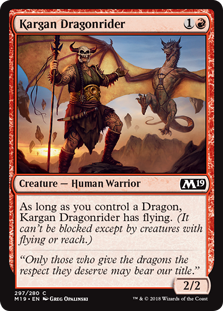 Kargan Dragonrider (Magic 2019 Core Set) Near Mint