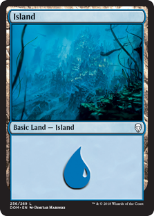Island (256) (Dominaria) Near Mint