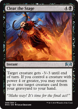 Clear the Stage (Ravnica Allegiance) Near Mint Foil