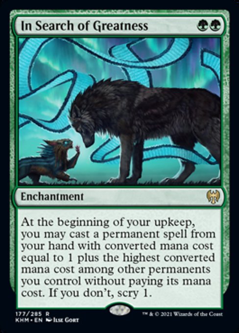 In Search of Greatness (Kaldheim) Near Mint Foil
