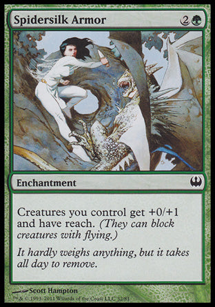Spidersilk Armor (Duel Decks: Knights vs Dragons) Near Mint