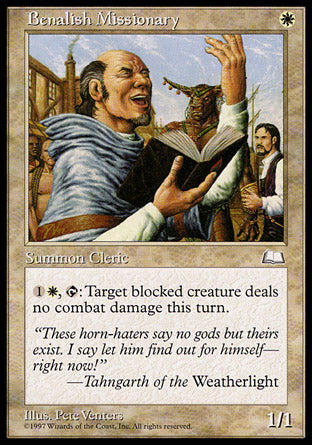 Benalish Missionary (Weatherlight) Near Mint