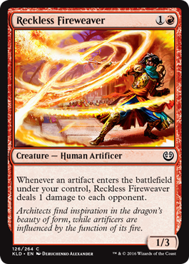 Reckless Fireweaver (Kaladesh) Near Mint Foil